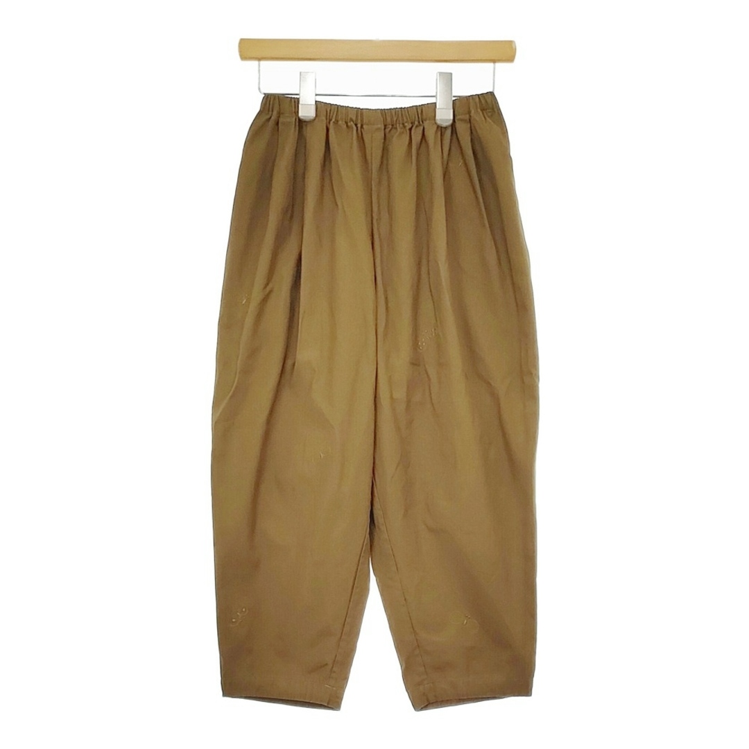 mina perhonen - mina perhonen aca4603s choucho サイズ36 定価44000円 イージー パンツ 24-25AW ブラウン レディース ミナペルホネン【中古】5-0429M♪