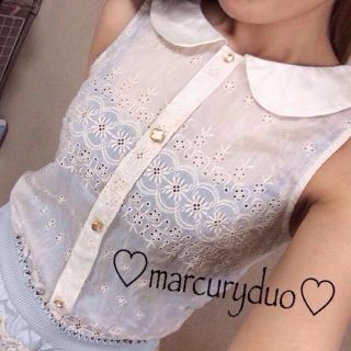 マーキュリーデュオ(MERCURYDUO)のmarcuryduo*コットントップス(シャツ/ブラウス(半袖/袖なし))