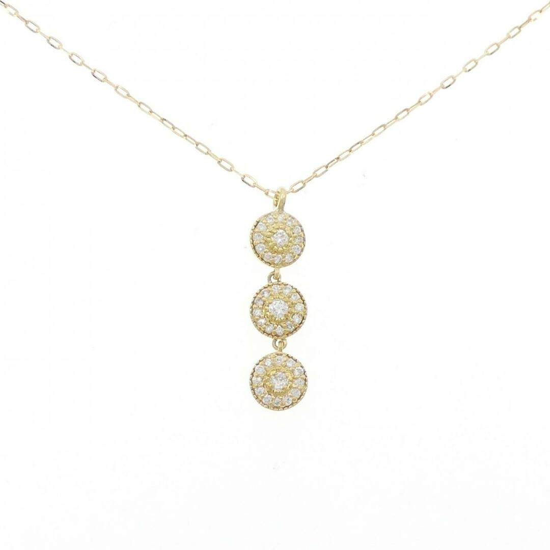 K18YG ダイヤモンド ネックレス 0.28CT