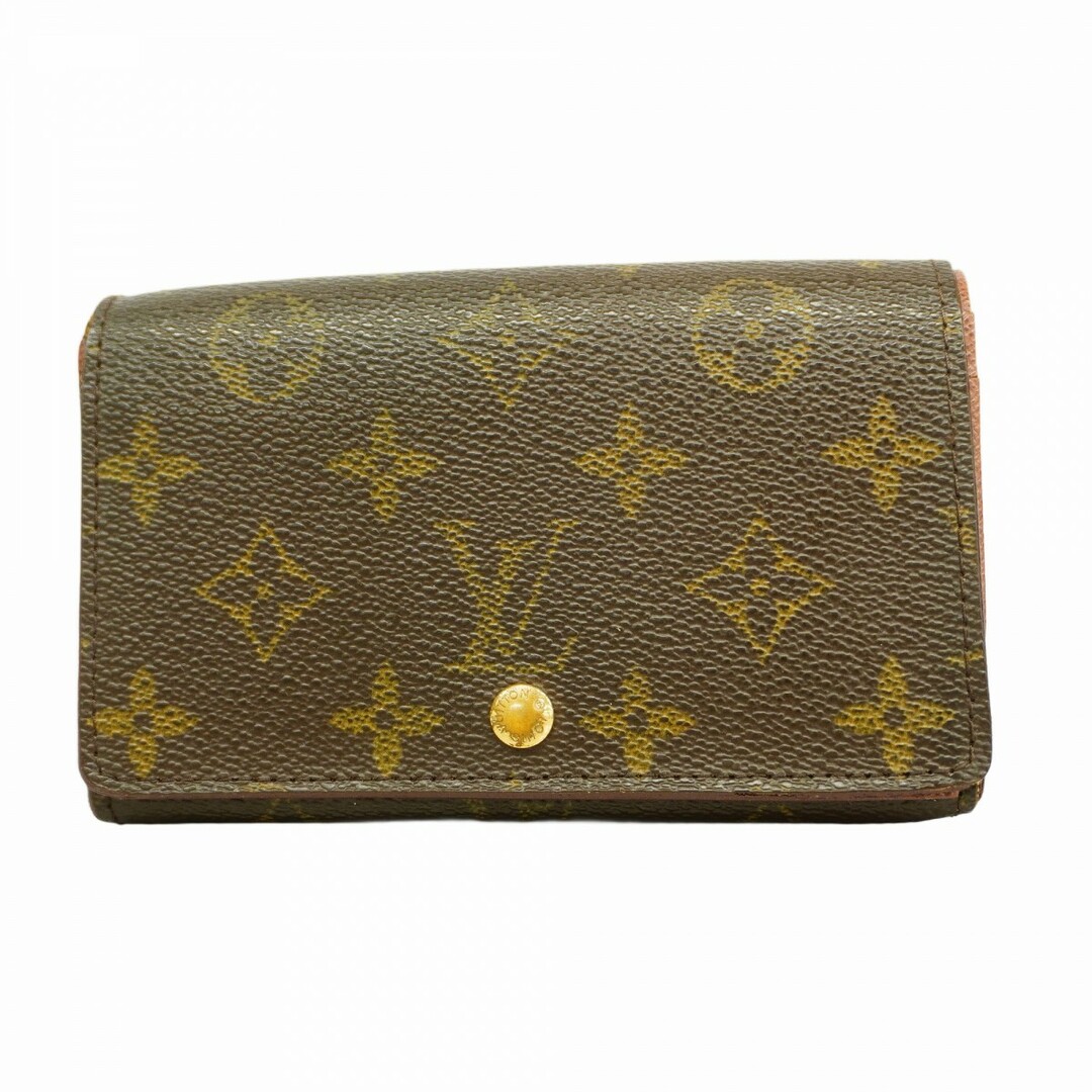 LOUIS VUITTON - 【5eb1816】ルイヴィトン 財布 モノグラム ポルトモネビエトレゾール M61730 ブラウン【中古】メンズ レディース ユニセックス