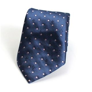 ルイヴィトン(LOUIS VUITTON)のルイヴィトン シルク ネクタイ ドット ロゴ中古 ABランク LOUIS VUITTON | メンズ ビジネス  【送料無料】  【クリーニング済み】(ネクタイ)