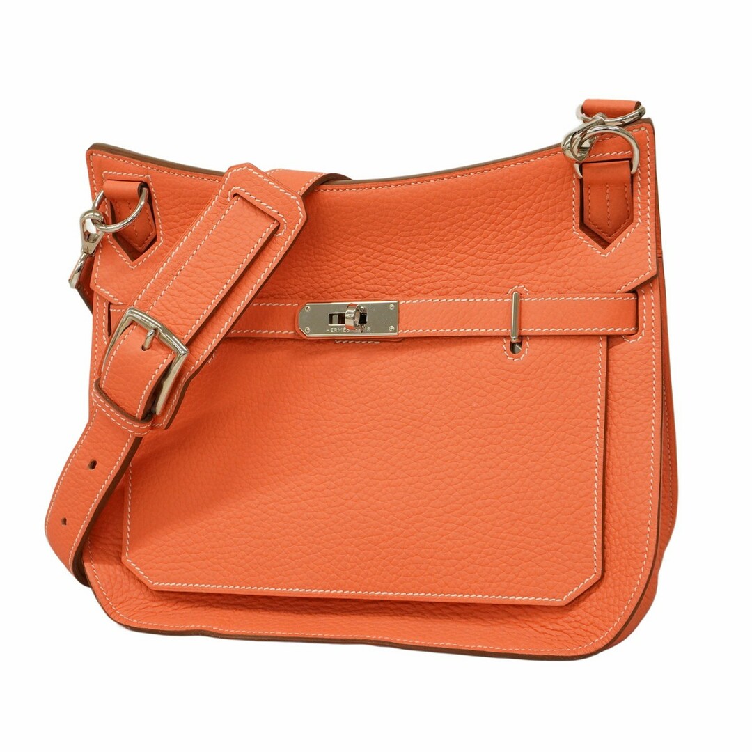 HERMES - 【5eb1963】エルメス ショルダーバッグ ジプシエール28 トリヨンクレマンス クレヴェット シルバー金具 □Q刻印【中古】レディース