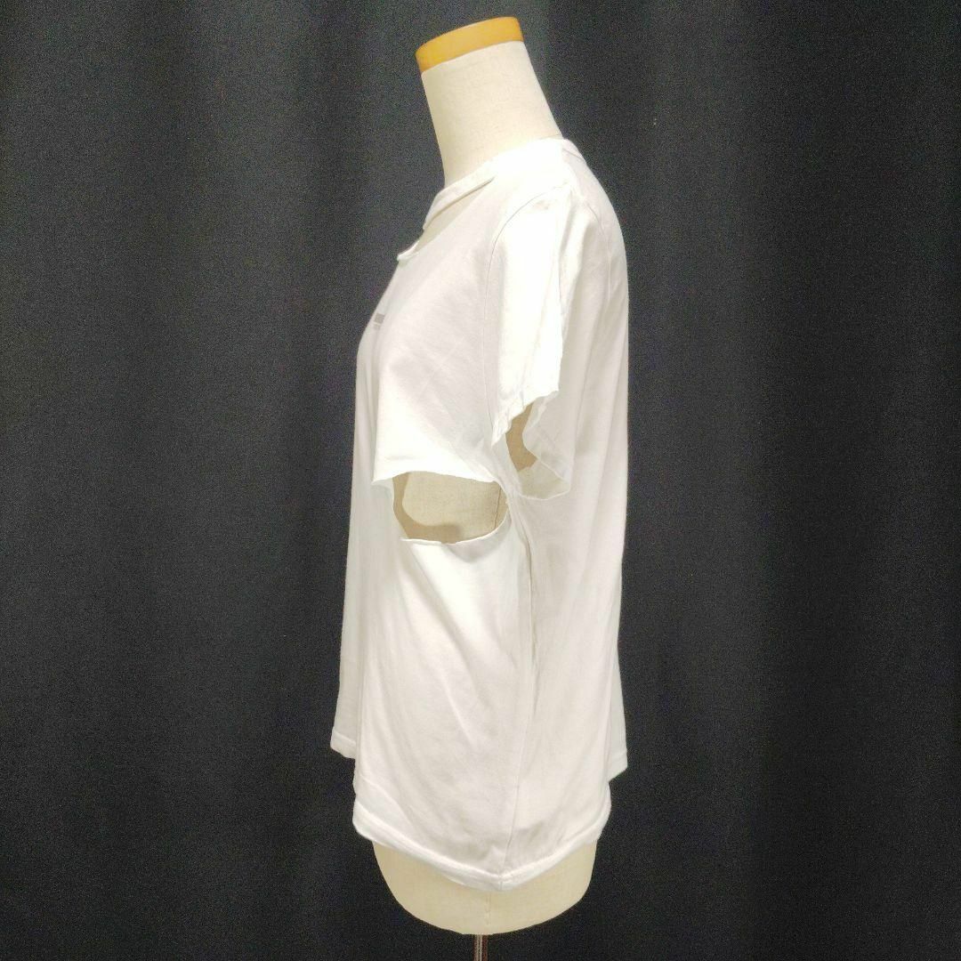 GYDA(ジェイダ)のGYDA　ジェイダ　ダメージTシャツ　半袖　レディース　白 レディースのトップス(Tシャツ(半袖/袖なし))の商品写真