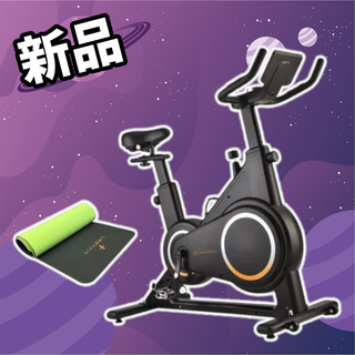 #1799 エアロバイク 黒 組立簡単 マット付属 ※一部地域離島別途配送料有(トレーニング用品)
