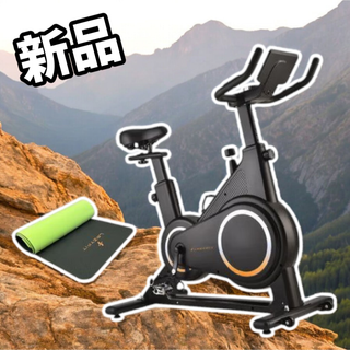 #1799 エアロバイク 黒 組立簡単 マット付属 ※一部地域離島別途配送料有(トレーニング用品)