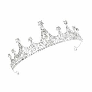 [koundeneko] ヘアアクセサリー フラワーティアラ おしゃれ 合金 ヘ(その他)