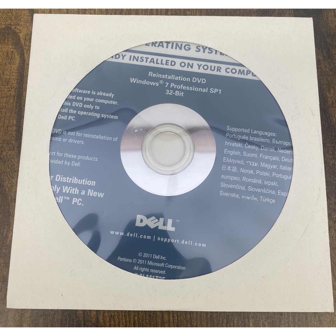 Microsoft(マイクロソフト)のDELL デル 専用 リカバリディスク Windows7 Pro 32bit スマホ/家電/カメラのPC/タブレット(その他)の商品写真