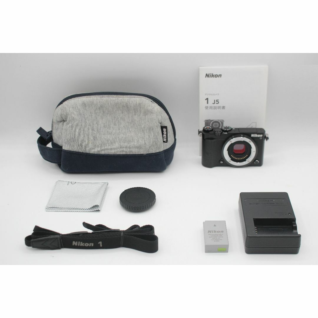 新品級◆Nikon ニコン 1 J5 ボディ◆シャッター回数1127回のみ♪