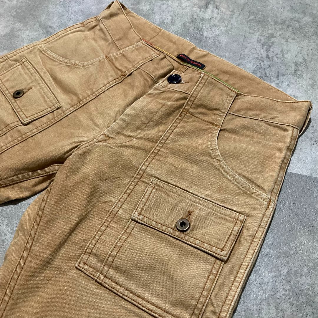 BLUE WAY(ブルーウェイ)の【BLUE WAY】ブルーウェイ ヴィンテージ ブッシュパンツ カラーデニム メンズのパンツ(ワークパンツ/カーゴパンツ)の商品写真