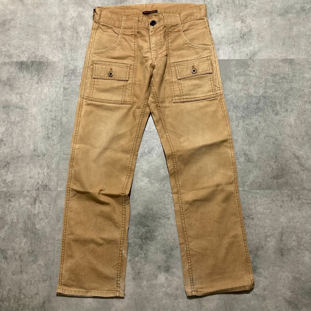 BLUE WAY(ブルーウェイ)の【BLUE WAY】ブルーウェイ ヴィンテージ ブッシュパンツ カラーデニム メンズのパンツ(ワークパンツ/カーゴパンツ)の商品写真