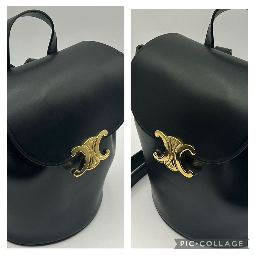【CELINE】セリーヌ ボニー バックパック リュック★ブラック CELINE セリーヌ 超レア♪ ボニー バックパック スムースカーフ