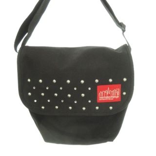 Manhattan Portage - マンハッタンポーテージ ショルダーバッグ 丸スタッズ ビジュー ロゴ 黒 