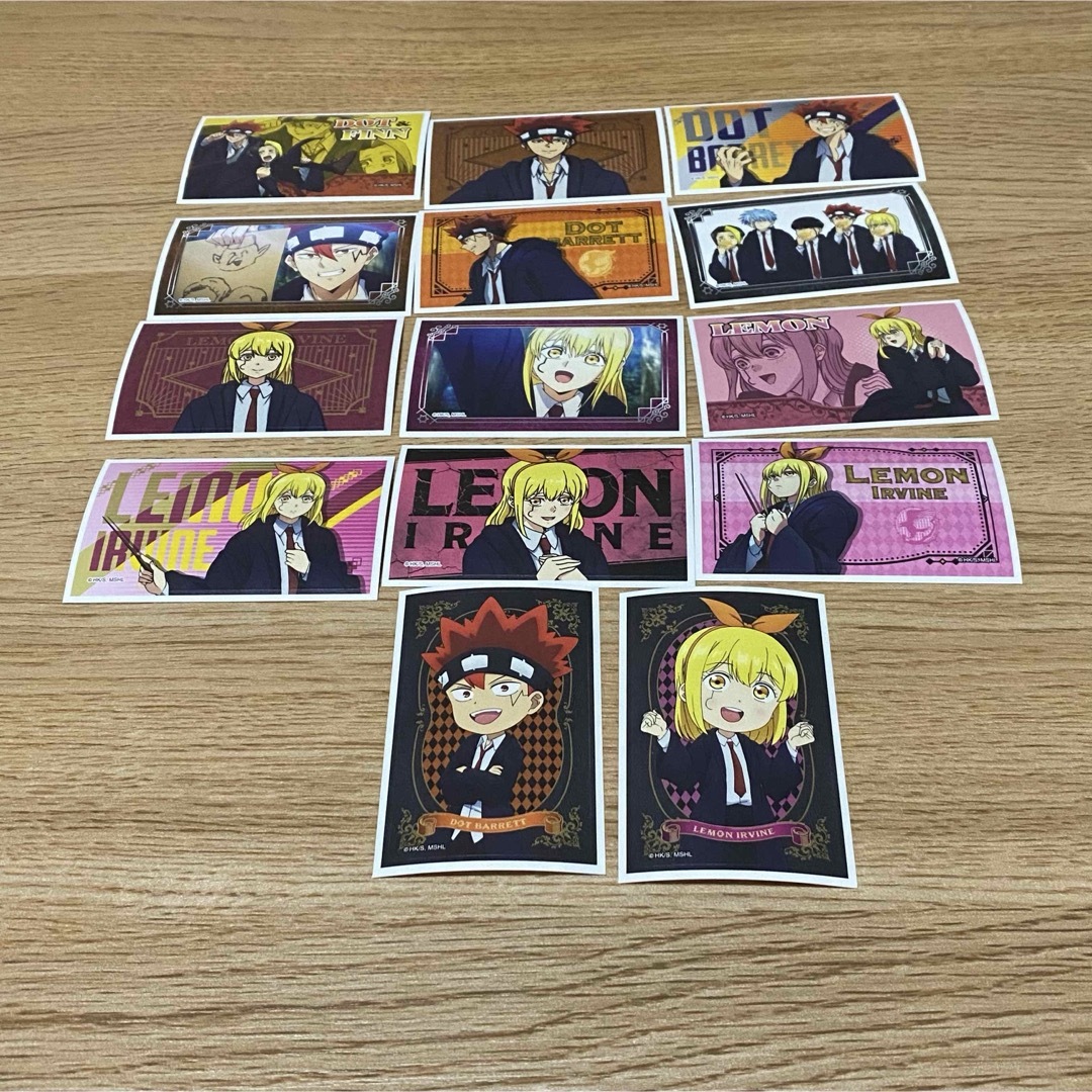 マッシュル ステッカー 14枚 デコステッカー MASHLE ドット レモン エンタメ/ホビーのおもちゃ/ぬいぐるみ(キャラクターグッズ)の商品写真
