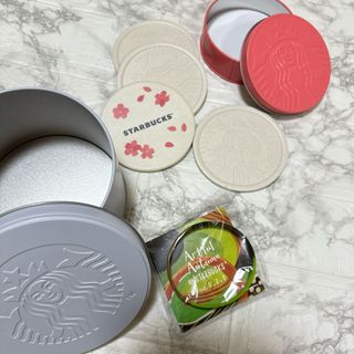 Starbucks - スターバックス コースターセット 缶　ラバーバンド