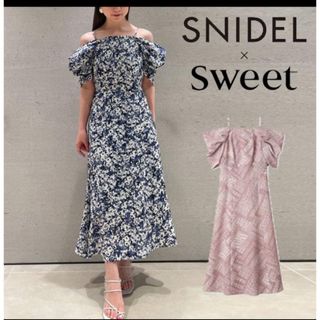 スナイデル(SNIDEL)のsnidel♡2wayデザインプリントワンピース(ロングワンピース/マキシワンピース)