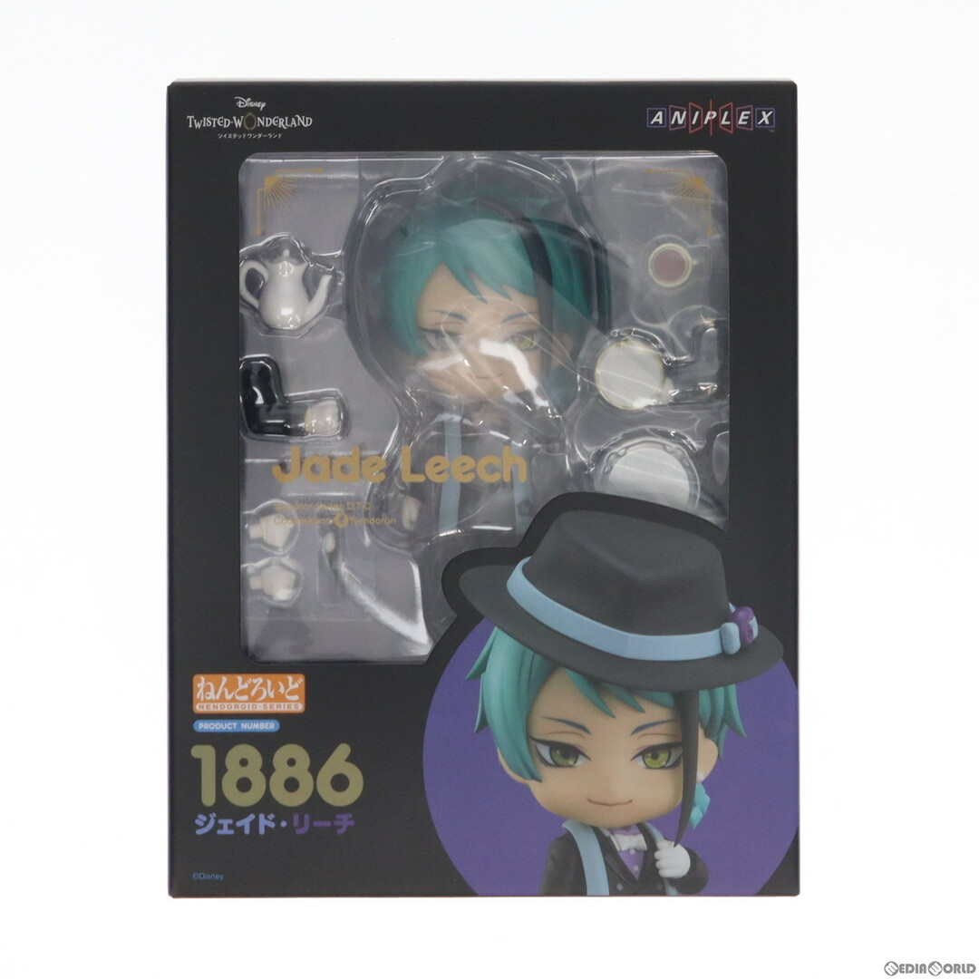 Disney(ディズニー)のGOODSMILE ONLINE SHOP&ANIPLEX+限定特典付属 ねんどろいど 1886 ジェイド・リーチ ディズニー ツイステッドワンダーランド 完成品 可動フィギュア アニプレックス エンタメ/ホビーのフィギュア(アニメ/ゲーム)の商品写真