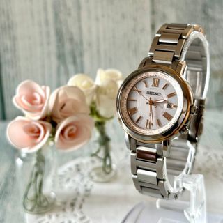 セイコー(SEIKO)の【動作OK】SEIKO ルキア 腕時計 1B25-0AV0 電波ソーラー チタン(腕時計)
