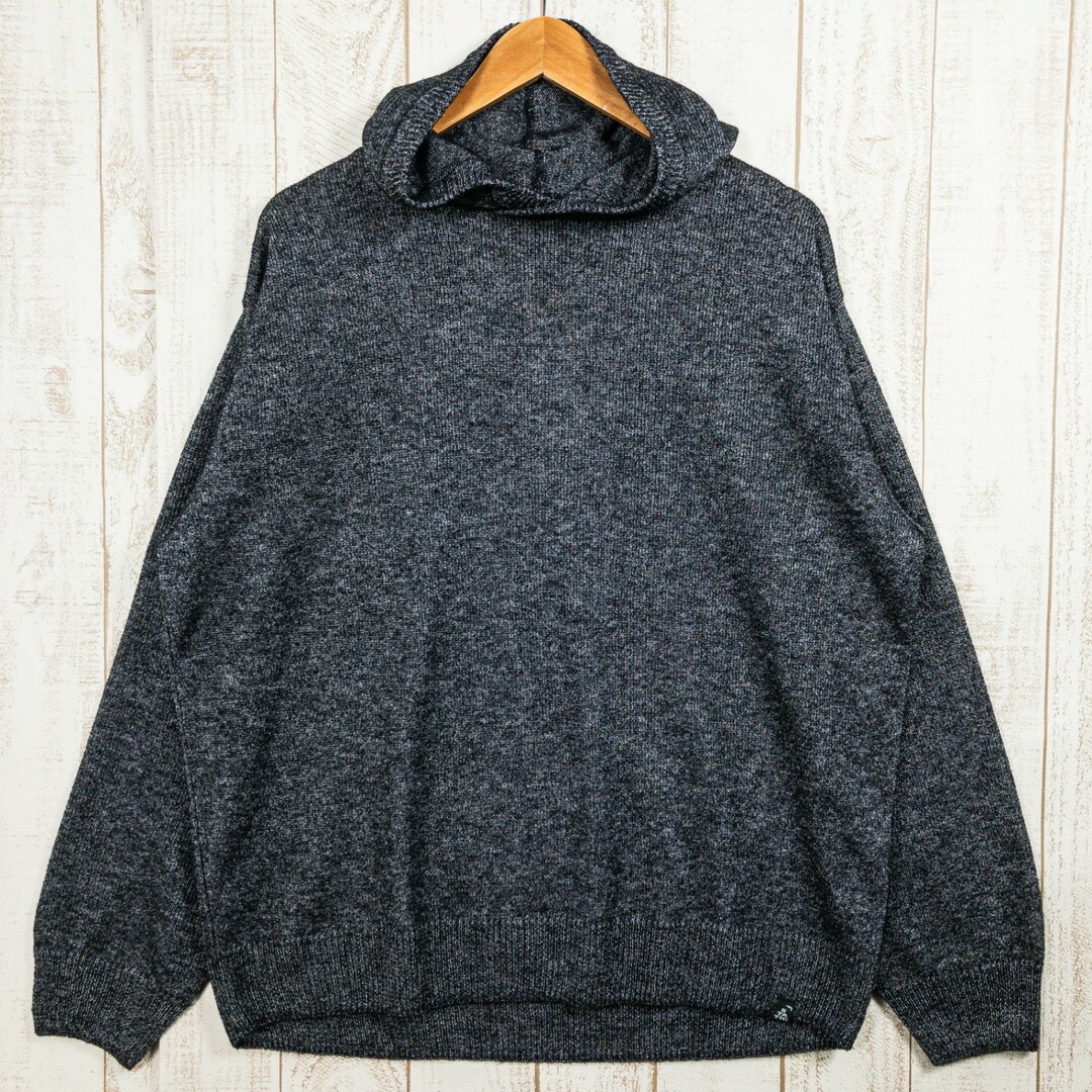 【Unisex L/XL ブラック系】 Static ( スタティック ) ロアー リラックス フーディ Roar Relax Goody メリノウール ウェア トップス インナー シャツ フーディ ウール z00050 メンズのトップス(パーカー)の商品写真