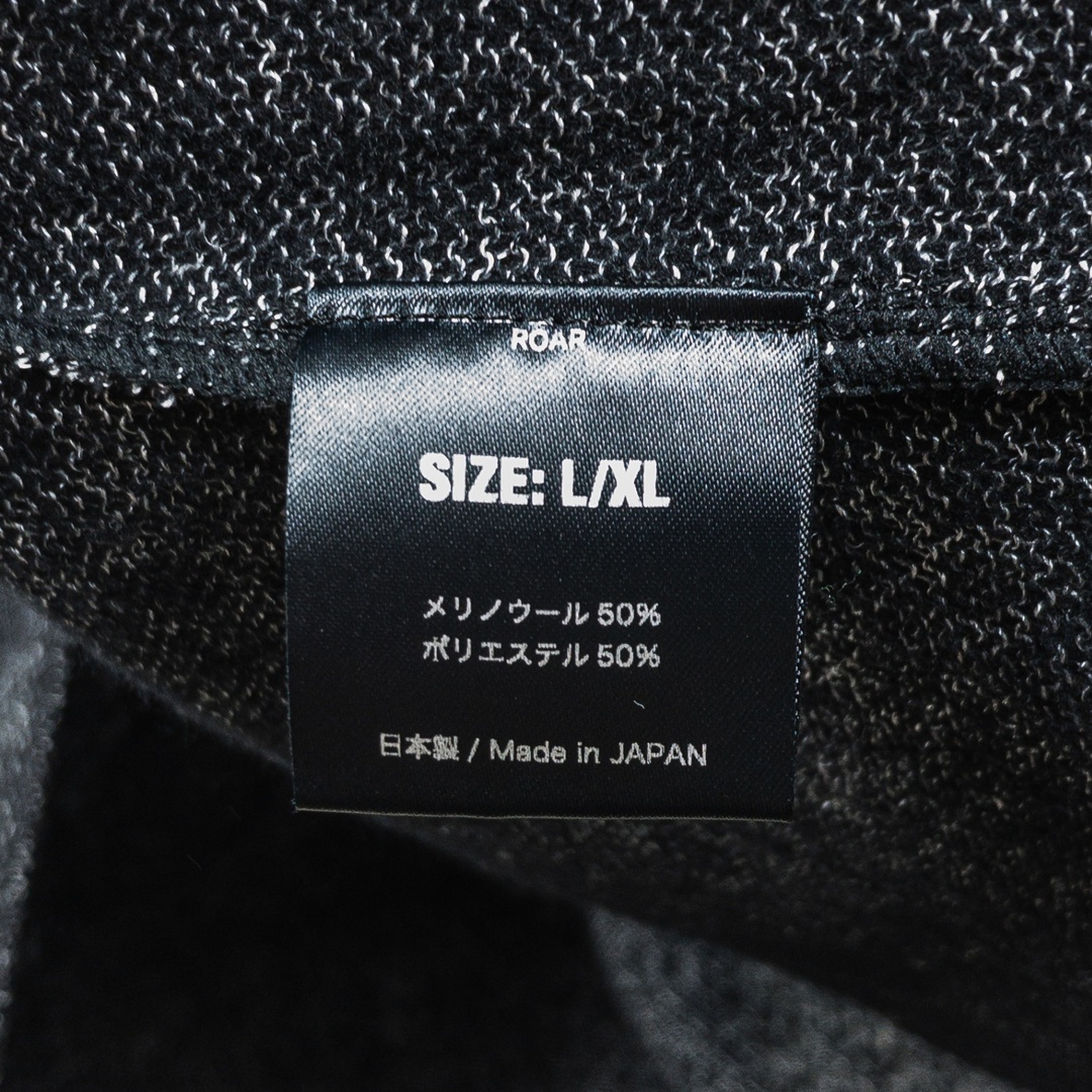 【Unisex L/XL ブラック系】 Static ( スタティック ) ロアー リラックス フーディ Roar Relax Goody メリノウール ウェア トップス インナー シャツ フーディ ウール z00050 メンズのトップス(パーカー)の商品写真