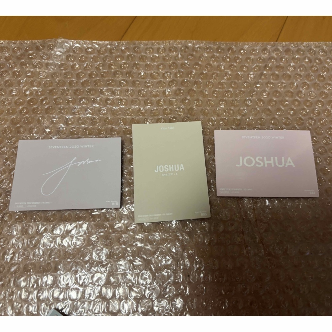 SEVENTEEN ジョシュア 2020 WINTERトレカ セット セブチの通販 SEVENTEEN ジョシュア 2020 WINTERトレカ セット セブチの通販