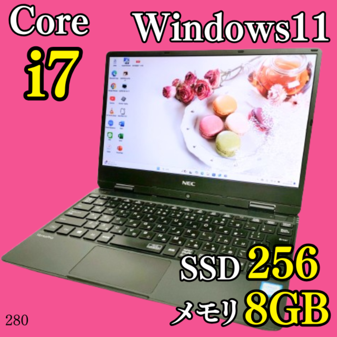 最大12%OFFクーポン Corei7✨️バッテリー良好/小型/カメラ付きノートパソコン/SSD Windowsノート本体