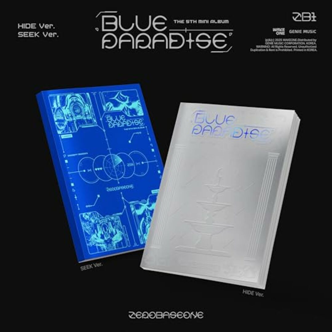 (CD)【ランダム】ZEROBASEONE 5th Mini Album BLUE PARADISE SEEK / HIDE Ver./ZEROBASEONE エンタメ/ホビーのCD(その他)の商品写真
