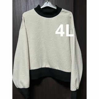 シマムラ(しまむら)のプルオーバー 4L ハイネック　大きいサイズ カットソー 長袖(トレーナー/スウェット)