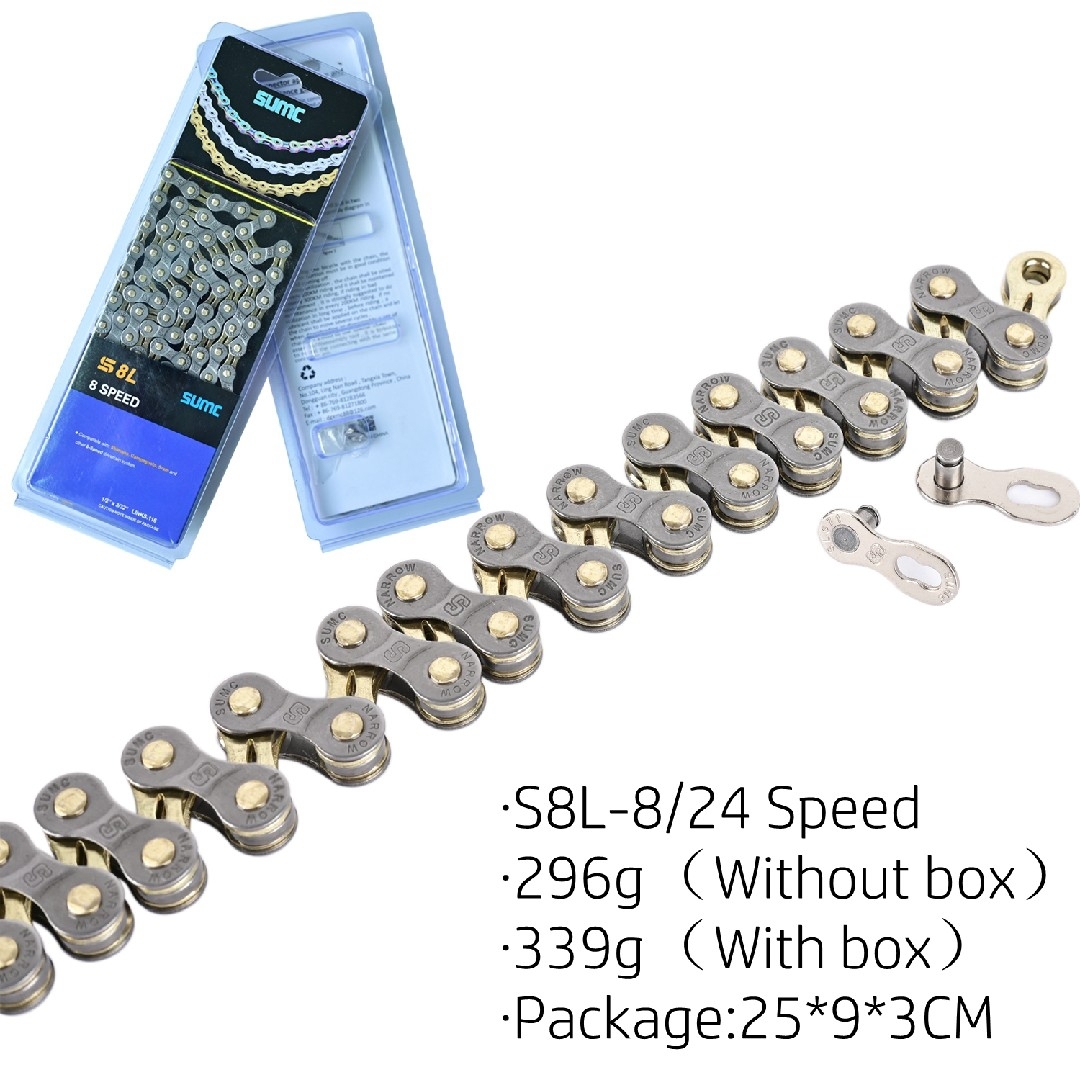 SUMC S8L 8速用自転車チェーン 8S 116L 新品未開封品 スポーツ/アウトドアの自転車(パーツ)の商品写真