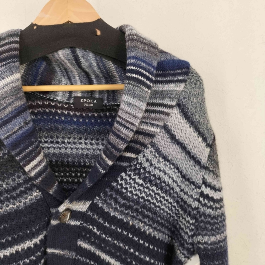 Epoca uomo(エポカウォモ) ショールカラーニットボーダーカーディガン メンズのトップス(カーディガン)の商品写真