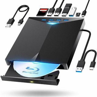 Blu-ray 外付けドライブ 読取/書込可 Blu-rayプレイヤー 薄型軽量(PC周辺機器)