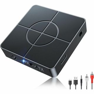 Bluetooth 5.3 トランスミッター&レシーバー テレビ用 【受(映像用ケーブル)