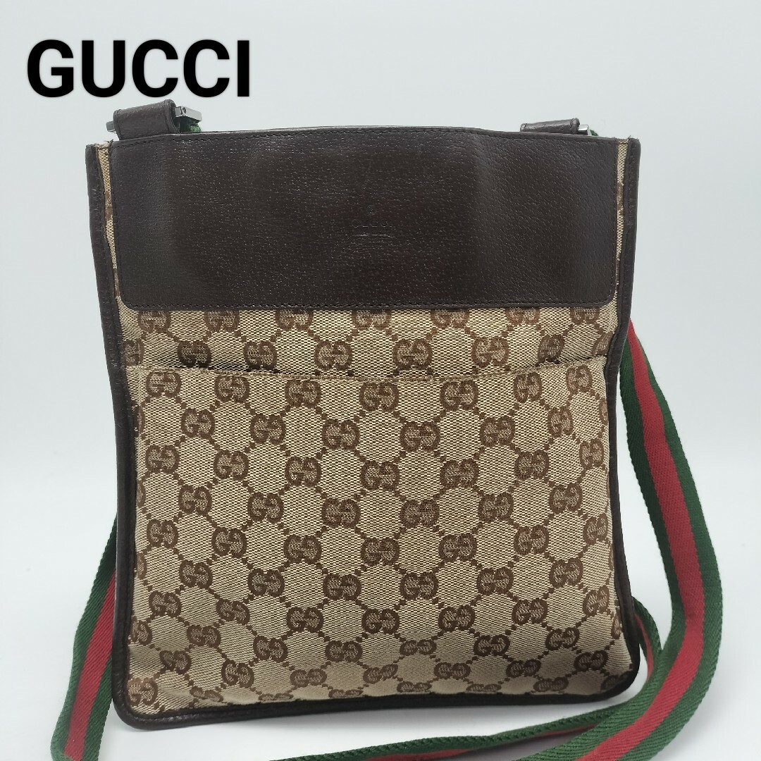 GUCCI - 美品✨グッチ　ショルダーバッグ　シェリーライン　GG柄