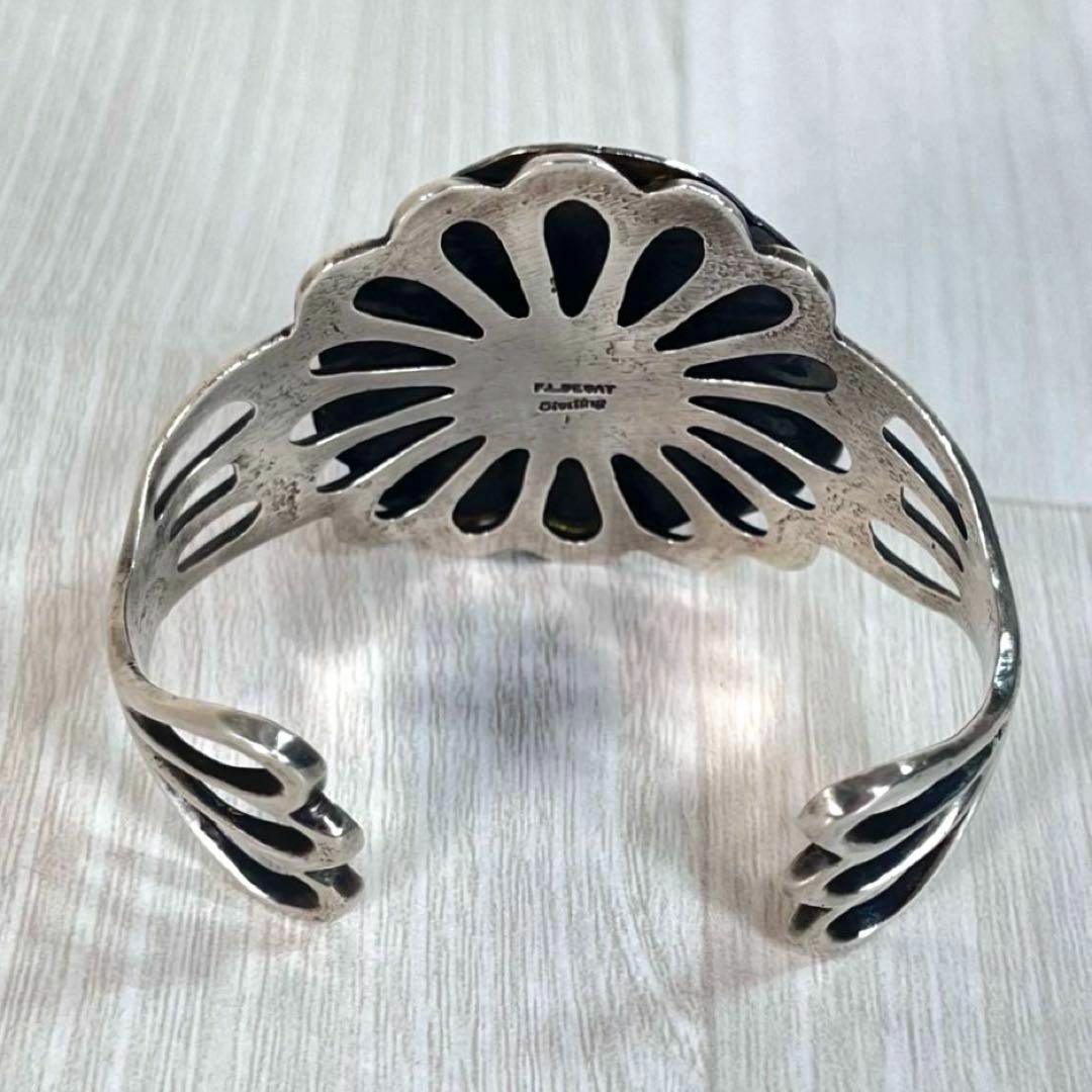 専門ショップ INDIAN F.L. ターコイズ バングル 【良品】ナバホ族 - JEWELRY シルバー