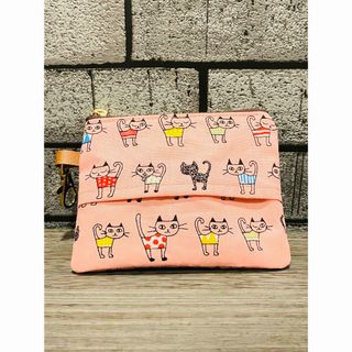 ハンドメイド　ポケットティッシュポーチ(ポーチ)