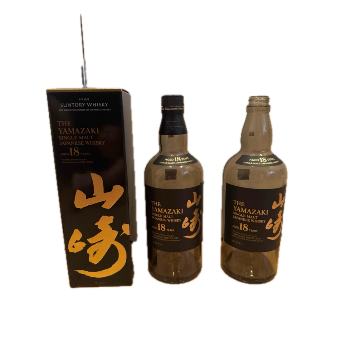 サントリー - 山崎18年 2本空瓶 1つ箱キャップなしの通販 by