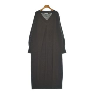 バビロン(BABYLONE)のBABYLONE バビロン ワンピース F こげ茶 【古着】【中古】(ひざ丈ワンピース)