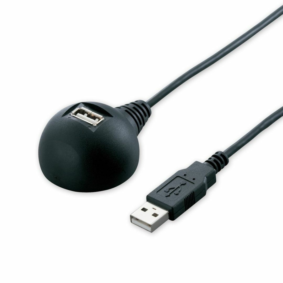 【サイズ:2.0m_色:ブラック】バッファロー BUFFALO USB延長ケーブ スマホ/家電/カメラのPC/タブレット(PC周辺機器)の商品写真