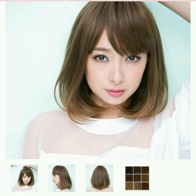 NAVANA WIG(ナバーナウィッグ)の美品！NAVANA 黒髪プレミアムボブウィッグ＋ケアグッズ レディースのウィッグ/エクステ(ショートストレート)の商品写真