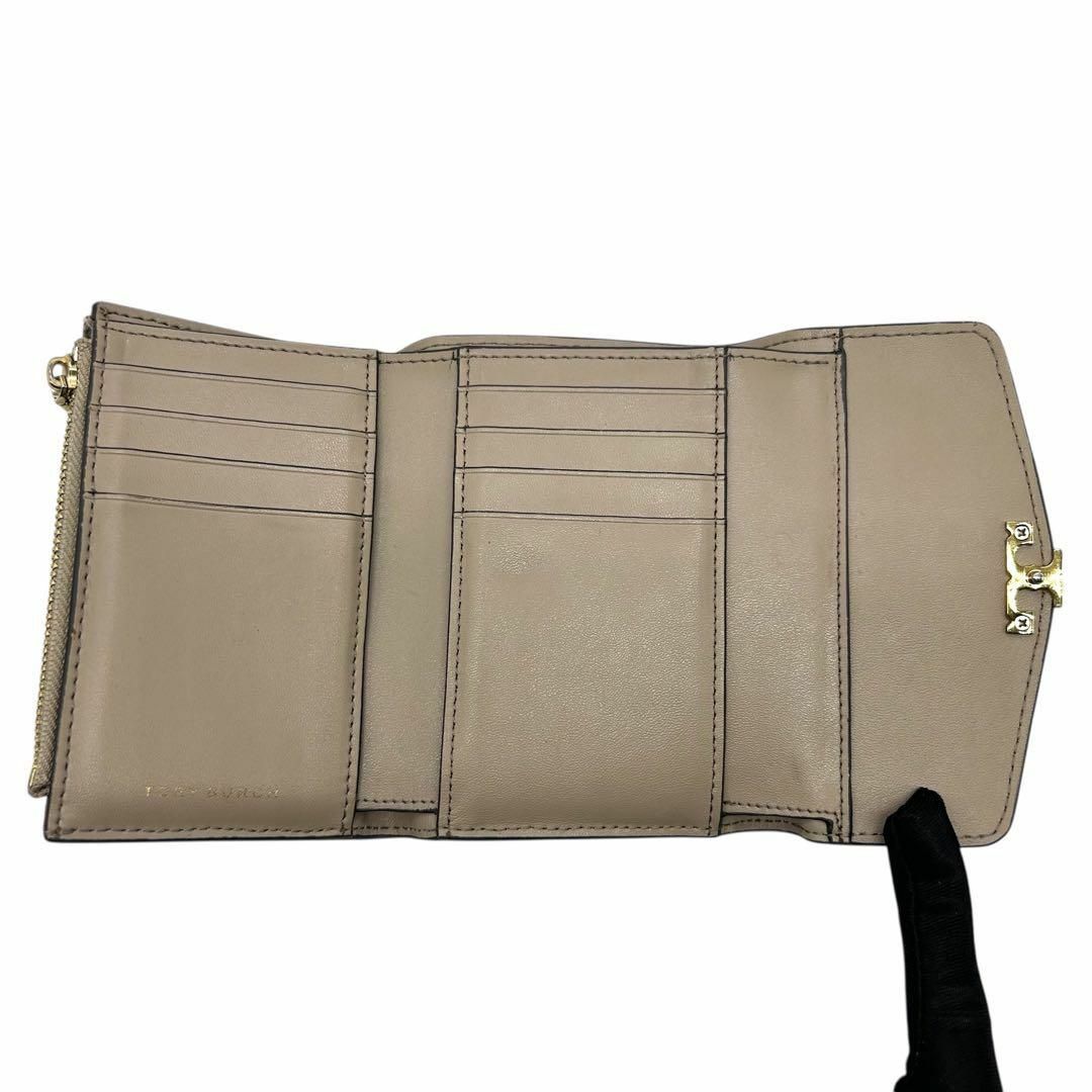 Tory Burch - 良品 1147 トリーバーチ 三つ折財布 シボ革 レザー