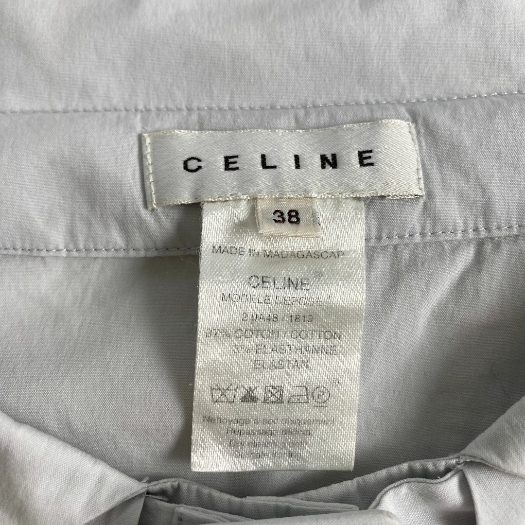 CELINE - セリーヌ ブラウス CELINE 長袖シャツ ベルト シェル