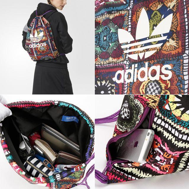 adidas(アディダス)の【新品】adidas オリジナルス Farm ナップサック ジムサック クロチタ レディースのバッグ(リュック/バックパック)の商品写真