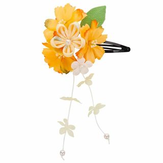 【色:Aタイプ単品黄】[OTAKUMARKET] 髪飾り 浴衣 七五三 成人式 (その他)
