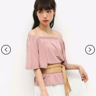 ロペピクニック(Rope' Picnic)のROPE' PICNIC 2WAYオフショルTOPS(カーキ)(カットソー(半袖/袖なし))