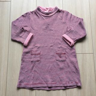 プチバトー(PETIT BATEAU)のプチバトー ボーダーワンピース 12m(ワンピース)