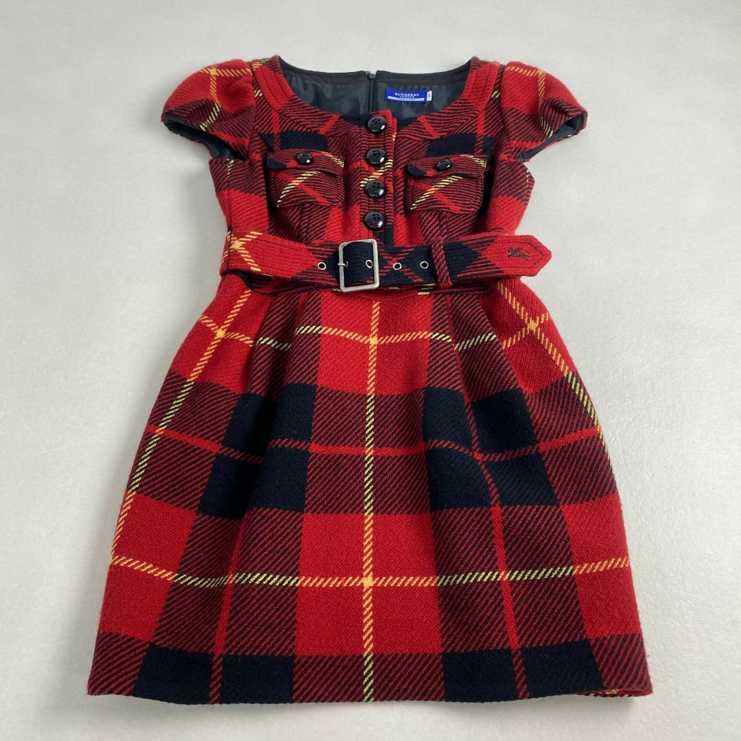 BURBERRY BLUE LABEL - バーバリーブルーレーベル　ワンピース　タータンチェック キャップスリーブ