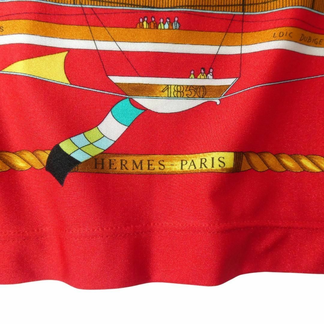 激安アウトレット処分市 | 激安通販のイーサプライ HERMES 極美品 - HERMES 大空の狂気 ノースリーブ 気球柄 カットソー(半袖+袖なし)