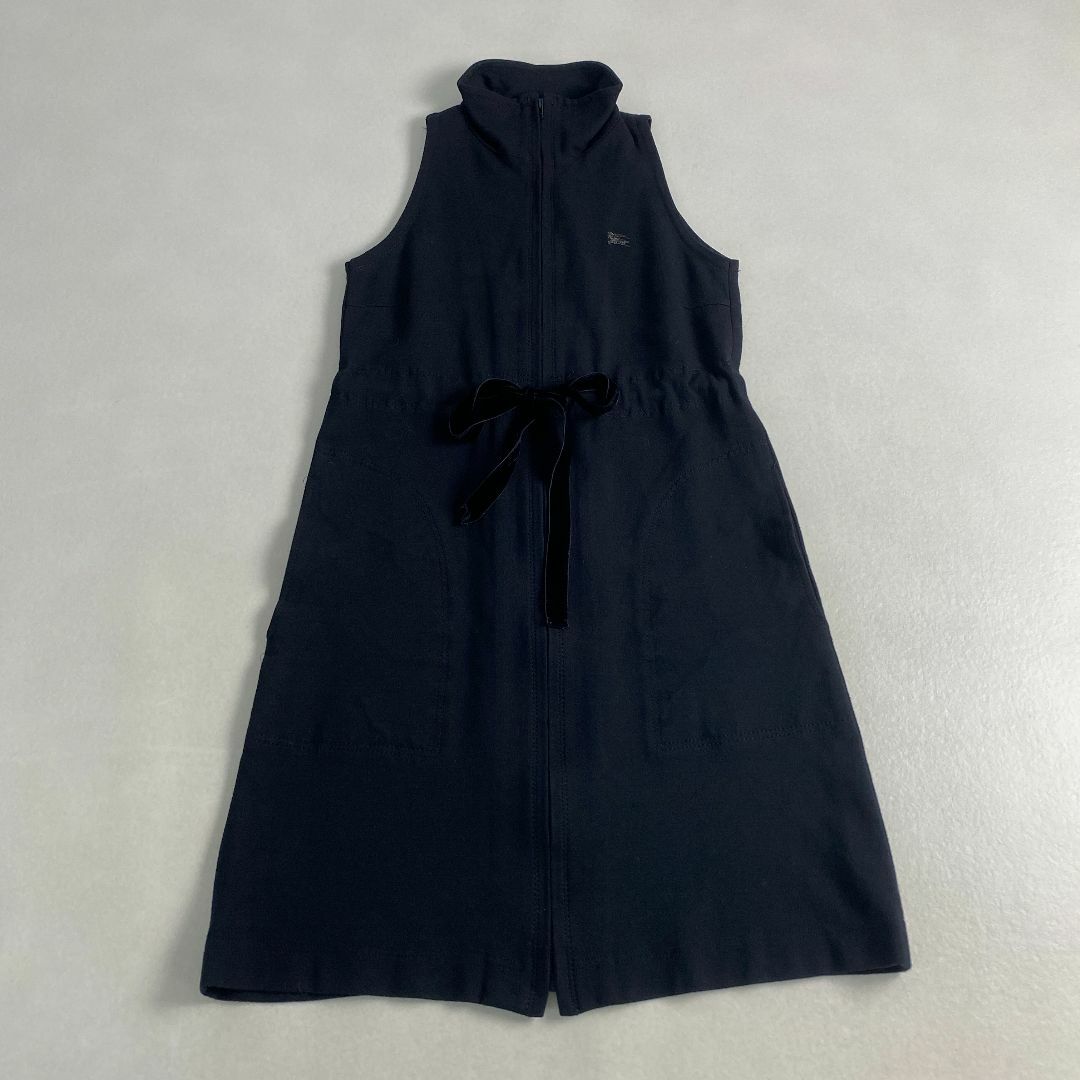BURBERRY BLUE LABEL - バーバリーブルーレーベル　ワンピース　ノースリーブ　タートルネック　ボウタイ
