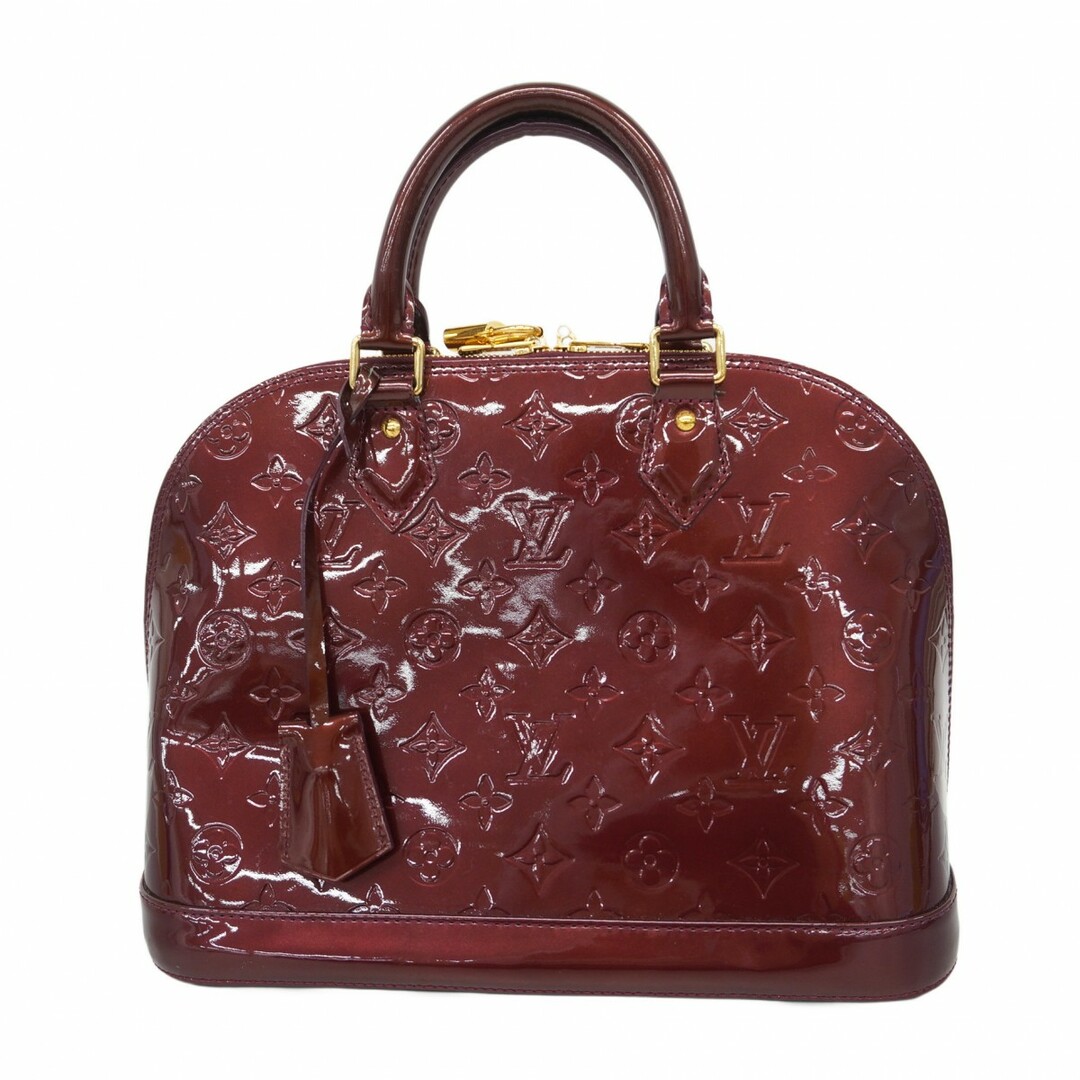 LOUIS VUITTON - 【5eb2145】ルイヴィトン ハンドバッグ ヴェルニ アルマ M91691 ルージュフォーヴィスト【中古】レディース