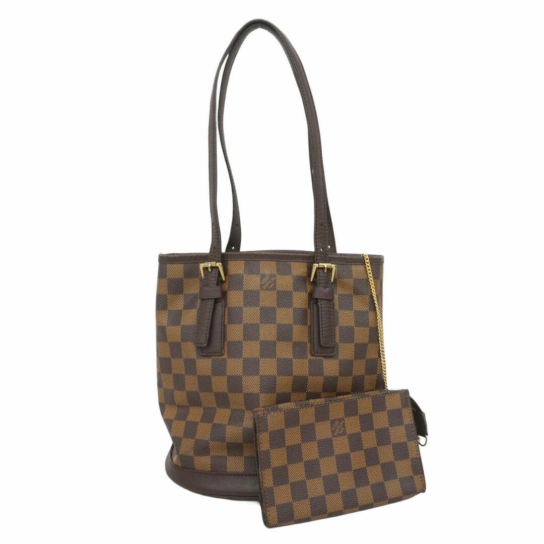 LOUIS VUITTON - 【5eb2147】ルイヴィトン ショルダーバッグ ダミエ マレ N42240 エベヌ【中古】レディース