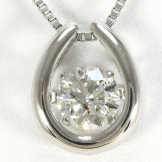 PT900 プラチナ PT850 ネックレス ダイヤ 0.487 鑑別書 総重量約3.1g 約45cm ジュエリー 中古 送料無料 新品同様 【中古】【あす楽】 ギフトラッピング無料(ネックレス)